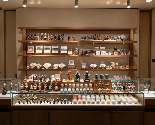 Museum and attraction gift counter
